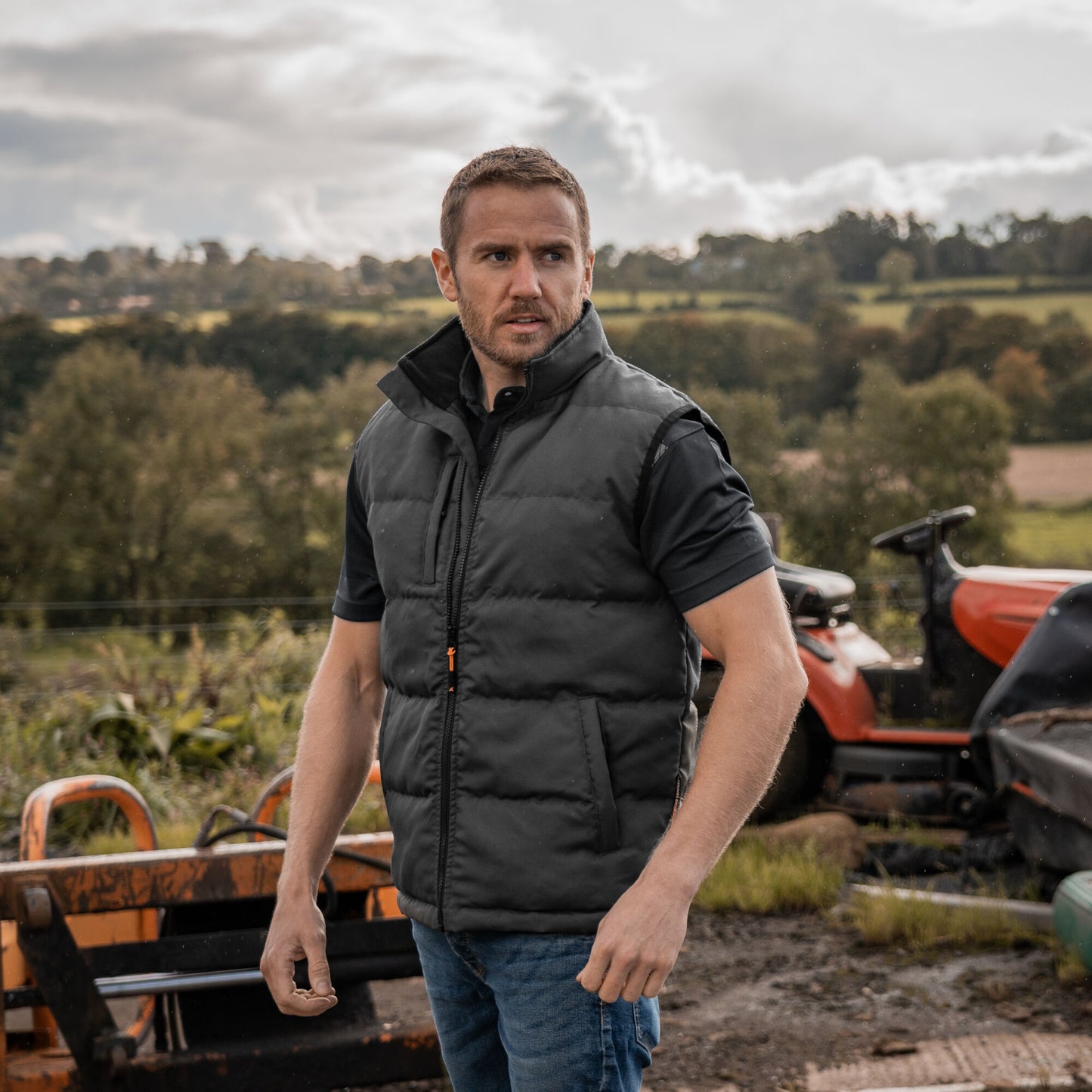 Xpert Core Padded Work Bodywarmer - Grey