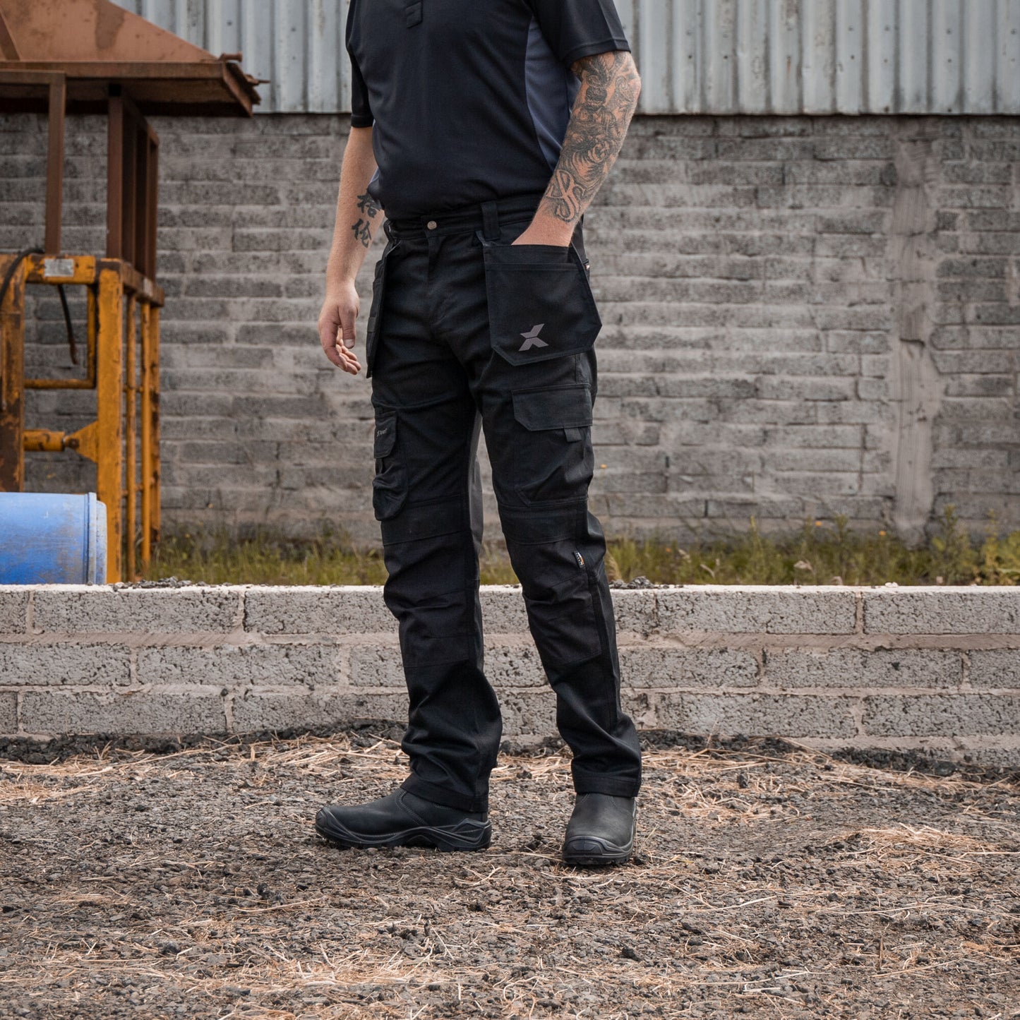 Xpert Pro Stretch+ Work Trousers - Black