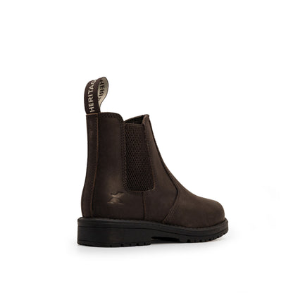 Xpert Heritage Wrangler Junior Dealer Boot - Dark Brown