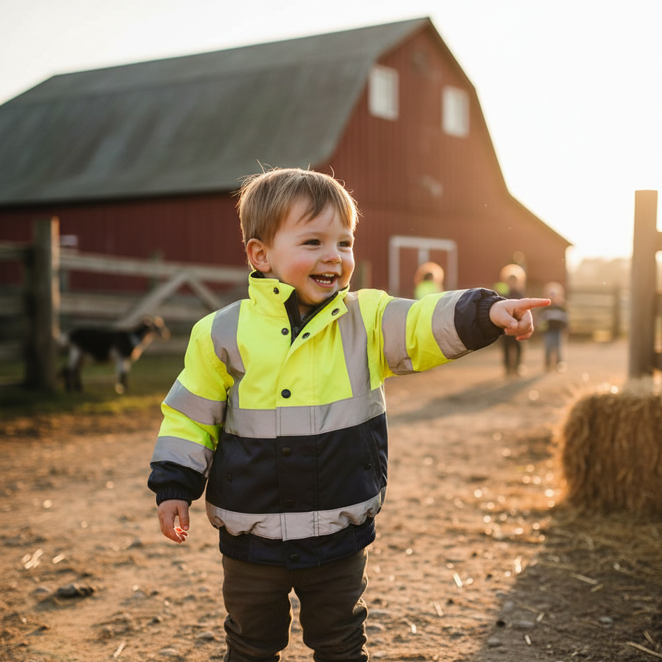 Kids Hi-Vis Jacket - Yellow
