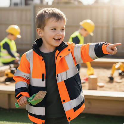 Kids Hi-Vis Jacket - Orange