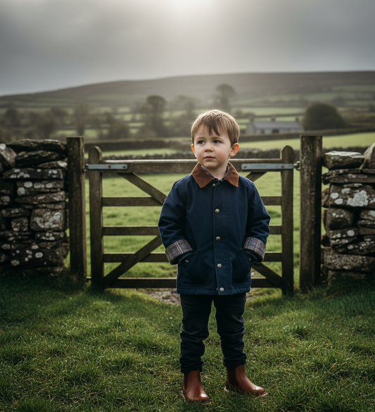 Kid's - Navy Farm Jacket