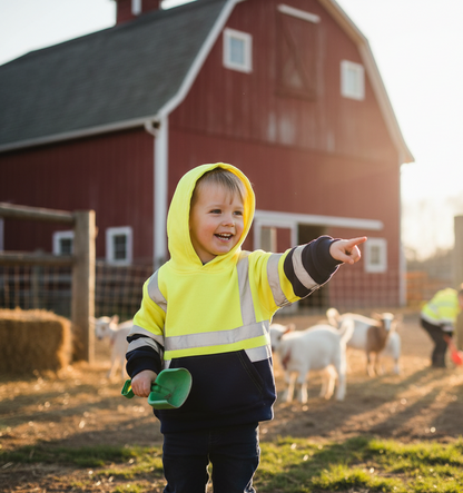 Kids hi-viz - Hoody - Yellow